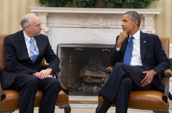 Don Booth with President Obama